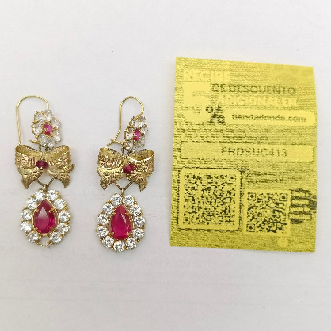 ARETES PAR ORO 8 K 9,70 GRMS (SEMINUEVO)