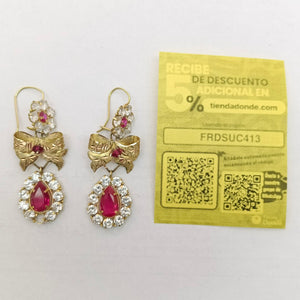 ARETES PAR ORO 8 K 9,70 GRMS (SEMINUEVO)