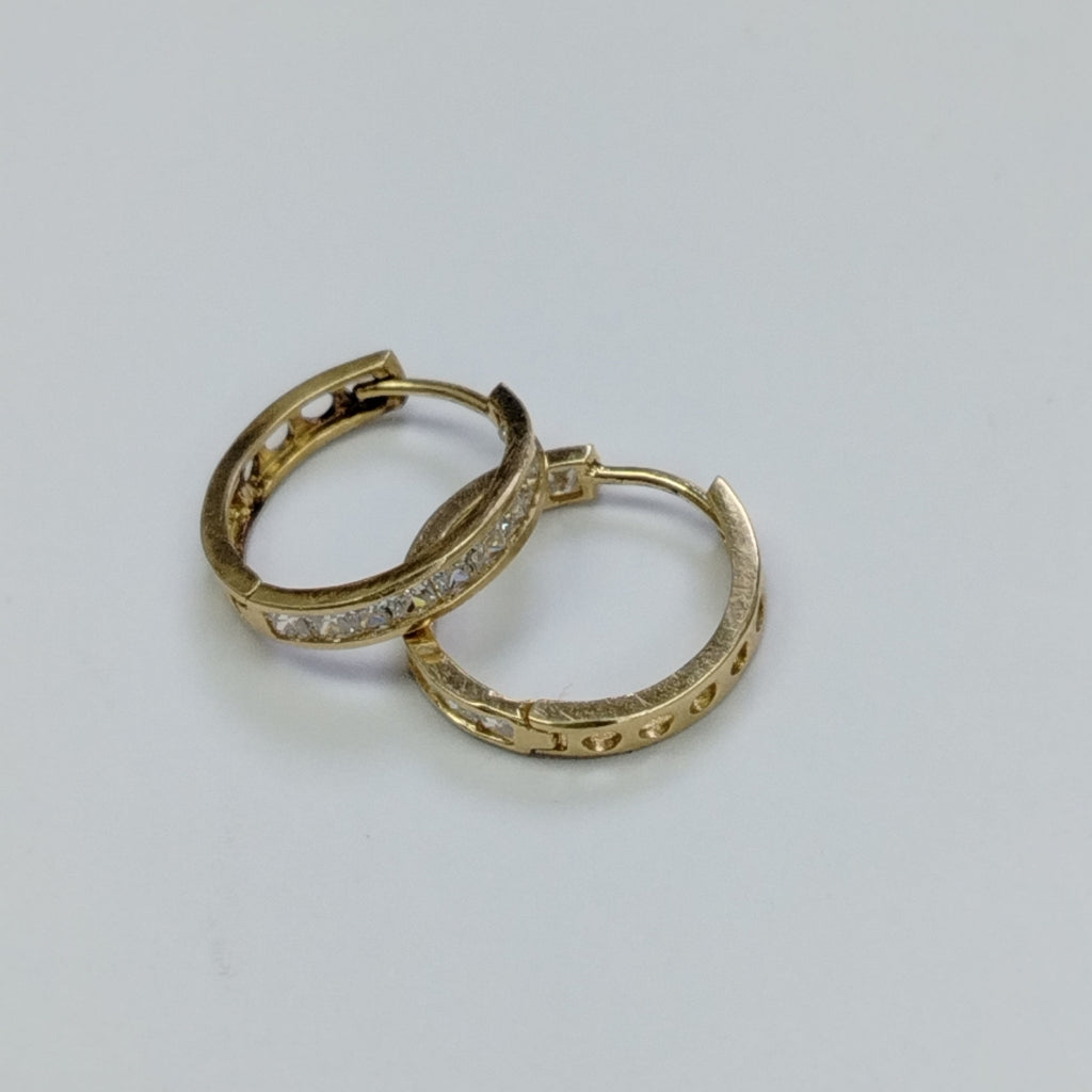 ARRACADAS PAR ORO 14 K 1.7 GRMS (SEMINUEVO)