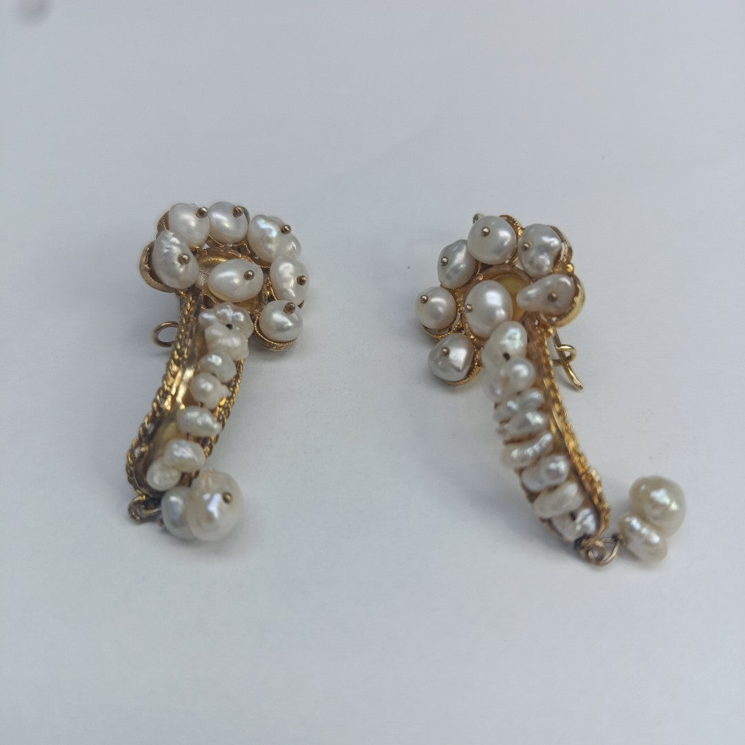 ARETES PAR ORO 10 K 8,60 GRMS (SEMINUEVO)