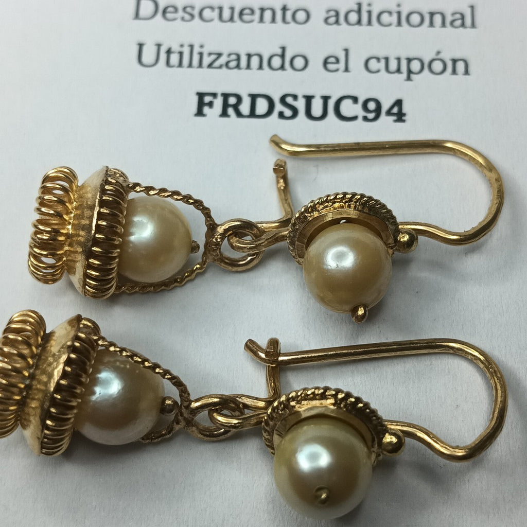 ARETES PAR ORO 10 K 6.7 GRMS (SEMINUEVO)