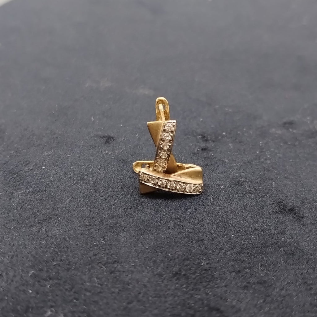 ARETES PAR ORO 10 K 2.4 GRMS (SEMINUEVO)