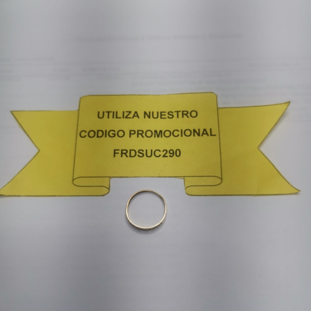 ANILLO DE GRADUACIÓN ORO 10 K 0.7 GRMS (SEMINUEVO)