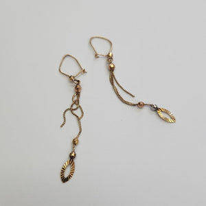 ARETES PAR ORO 14 K 1.7 GRMS (SEMINUEVO)