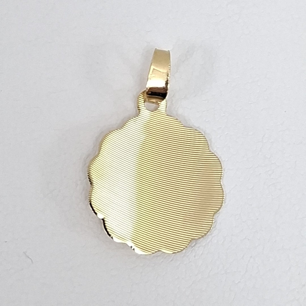 DIJE MEDALLA RELIGIOSA 14K 0.8 GR (NUEVO)