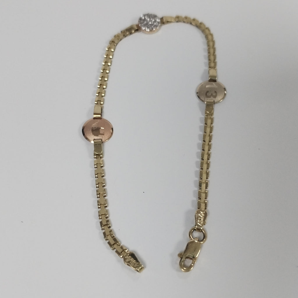 PULSERA ORO 14 K 2.9 GRMS (SEMINUEVO)