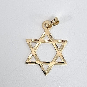 DIJE TEJIDO ESTRELLA DE DAVID 14K 0.5 GR (NUEVO)