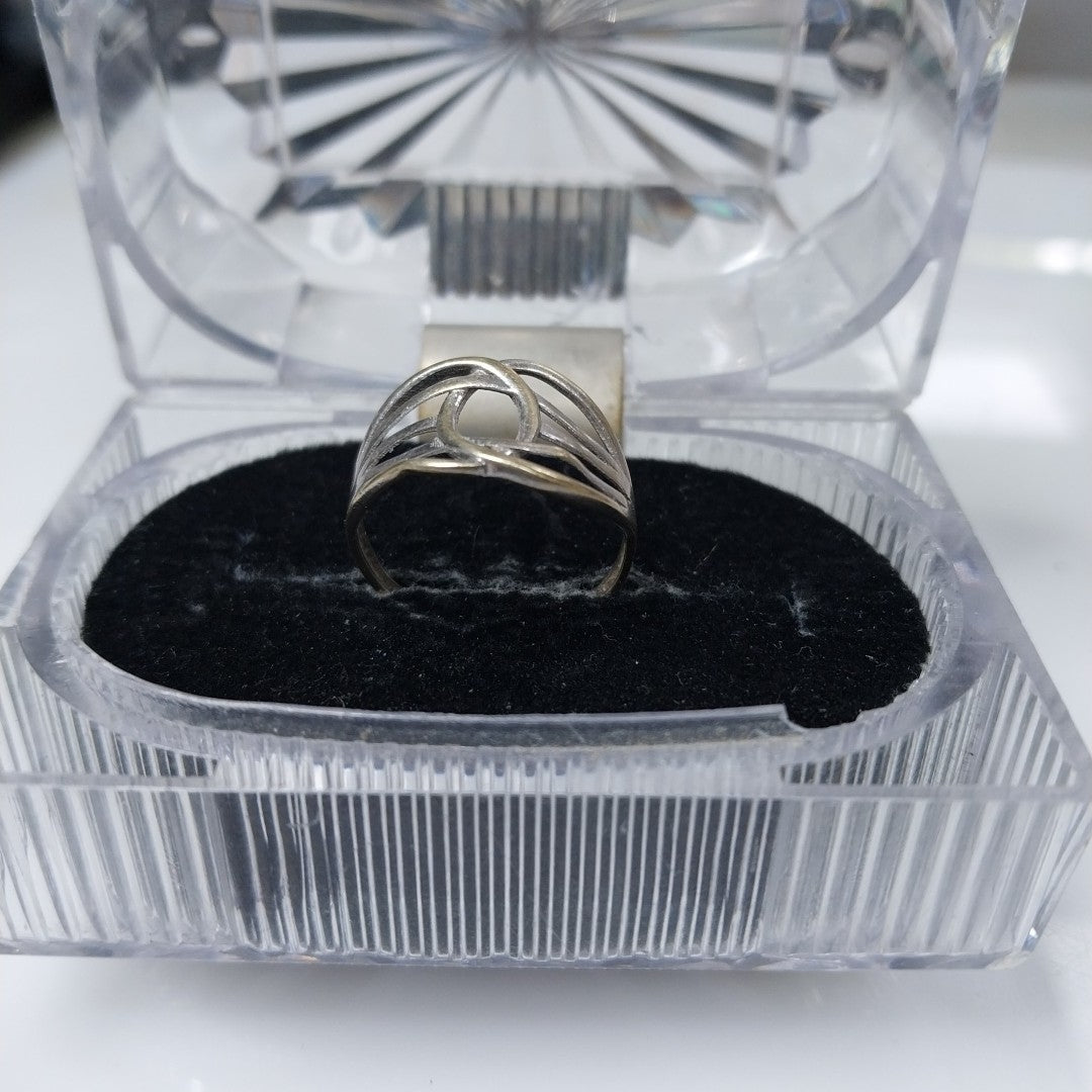 ANILLO ORO BLANCO 14 K 1.5 GRMS (SEMINUEVO)