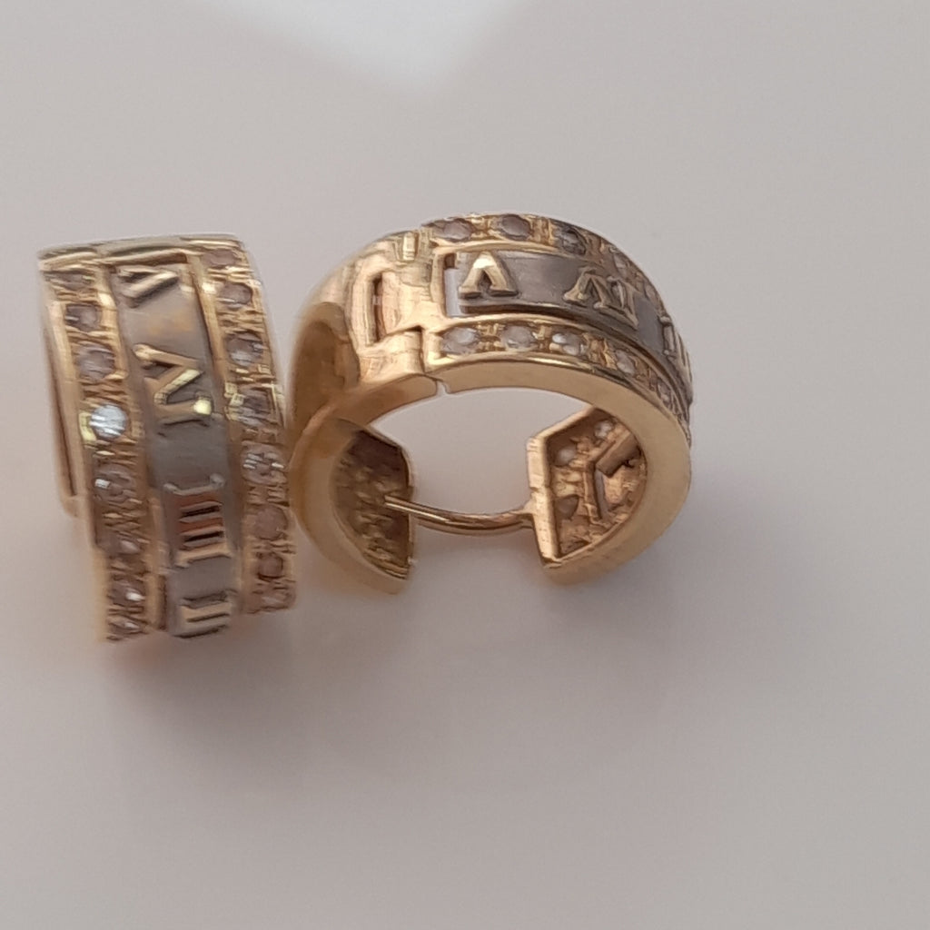 ARETES PAR ORO 14 K 8.6 GRMS (SEMINUEVO)