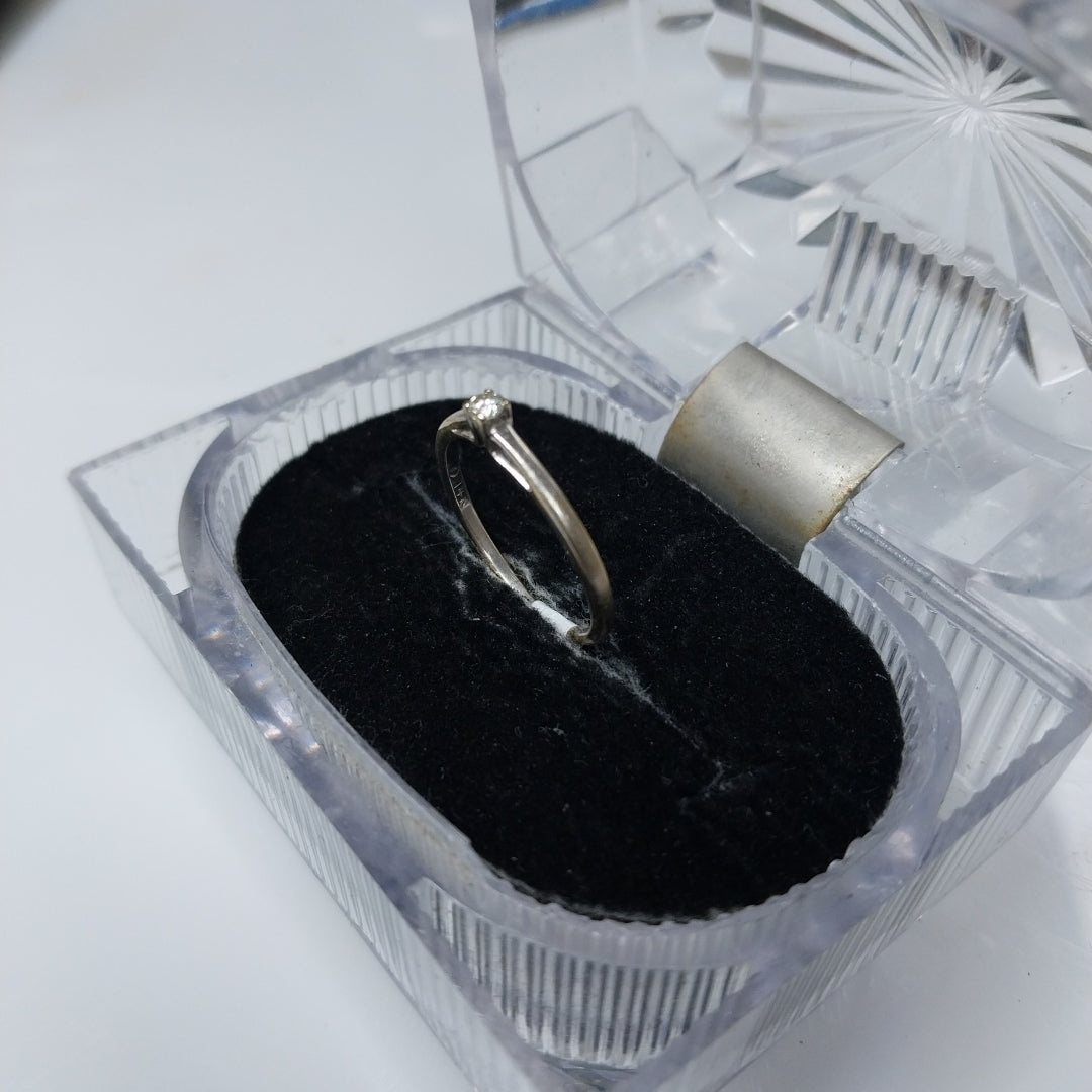 ANILLO ORO BLANCO 14 K 1.4 GRMS (SEMINUEVO)