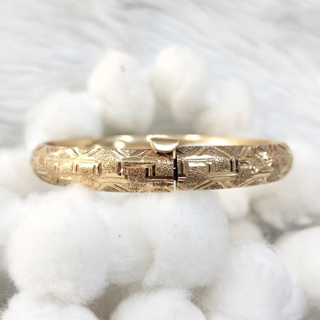 PULSERA RIGIDA ORO 14 K 11.4 GRMS (SEMINUEVO)
