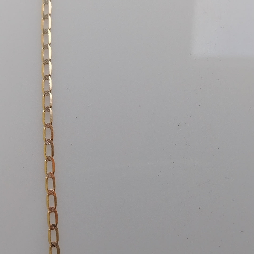 CADENA ORO, RODIADO 10 K 1.7 GRMS (SEMINUEVO)