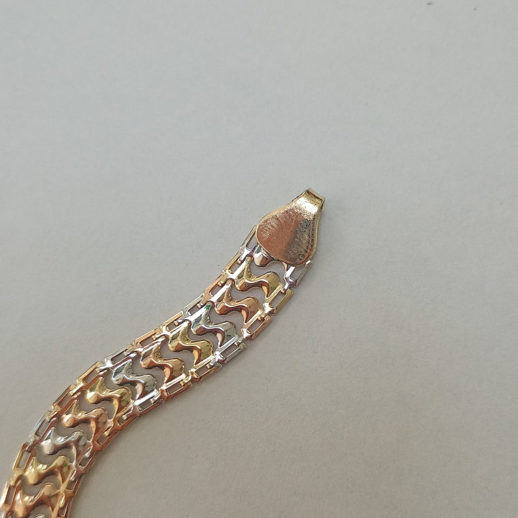 PULSERA ORO COMBINADO 14 K 5.2 GRMS (SEMINUEVO)