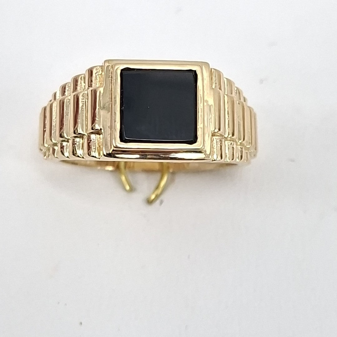 ANILLO C ONIX 14K 11 TALLA 8.4 GR (NUEVO)