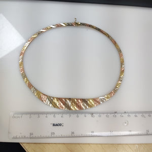GARGANTILLA ORO COMBINADO 14 K 24.7 GRMS (SEMINUEVO)