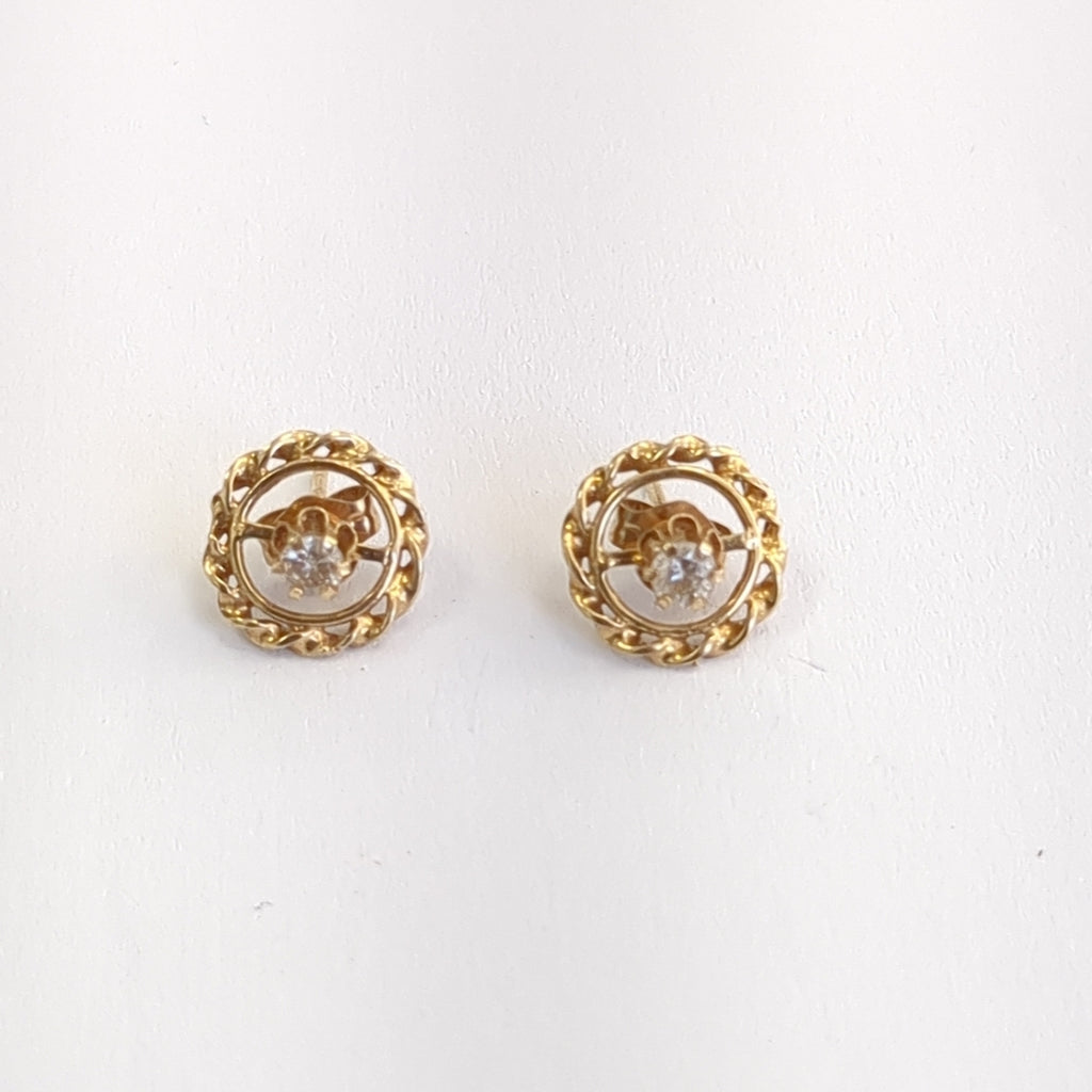 BROQUELES PAR ORO 14 K 1,40 GRMS (SEMINUEVO)