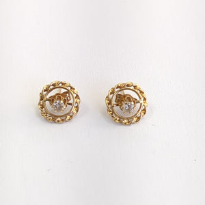 BROQUELES PAR ORO 14 K 1,40 GRMS (SEMINUEVO)