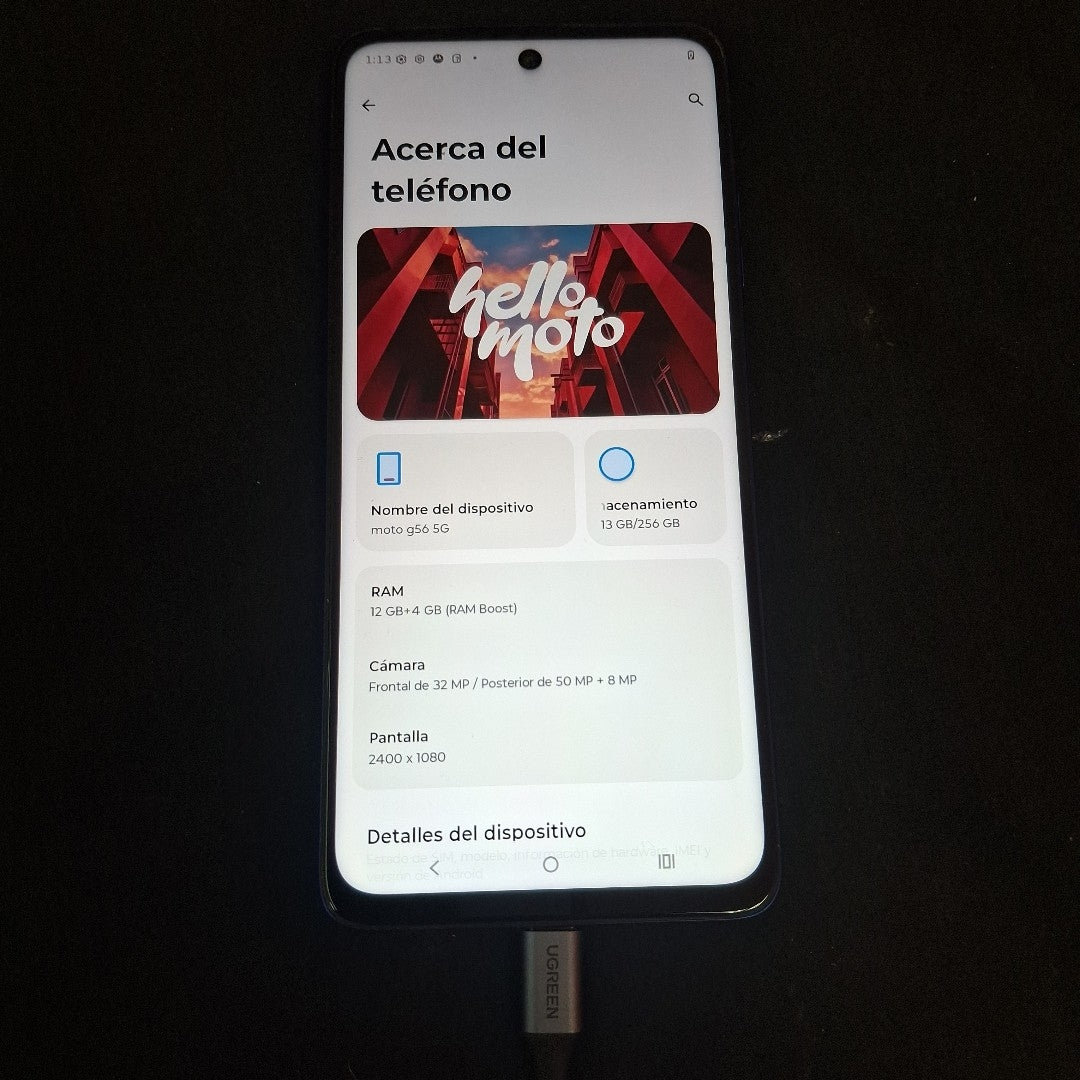 CELULAR MOTOROLA MOTO G56 XT2529-2 (2025) 256 GB 12 GB RAM