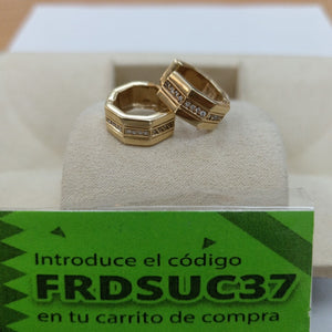 ARRACADAS PAR ORO 14 K 8,00 GRMS (SEMINUEVO)
