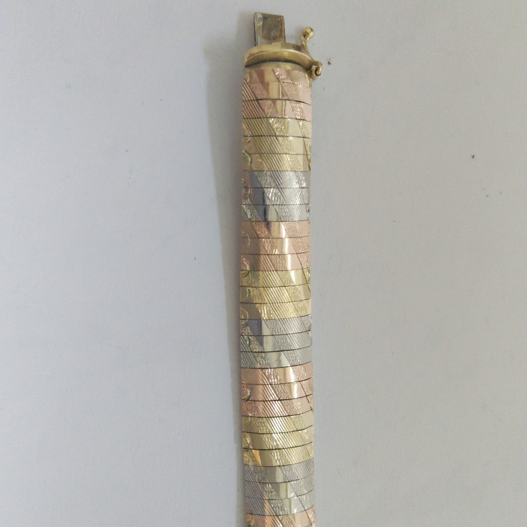 PULSERA ORO COMBINADO 14 K 19,70 GRMS (SEMINUEVO)