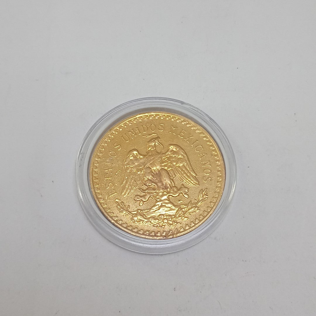 K1 41.6 GRMS 21 K IDENTIFICACIÓN MONEDA NOMINATIVA MONEDAS PESOS 50 PESOS (SEMINUEVO)