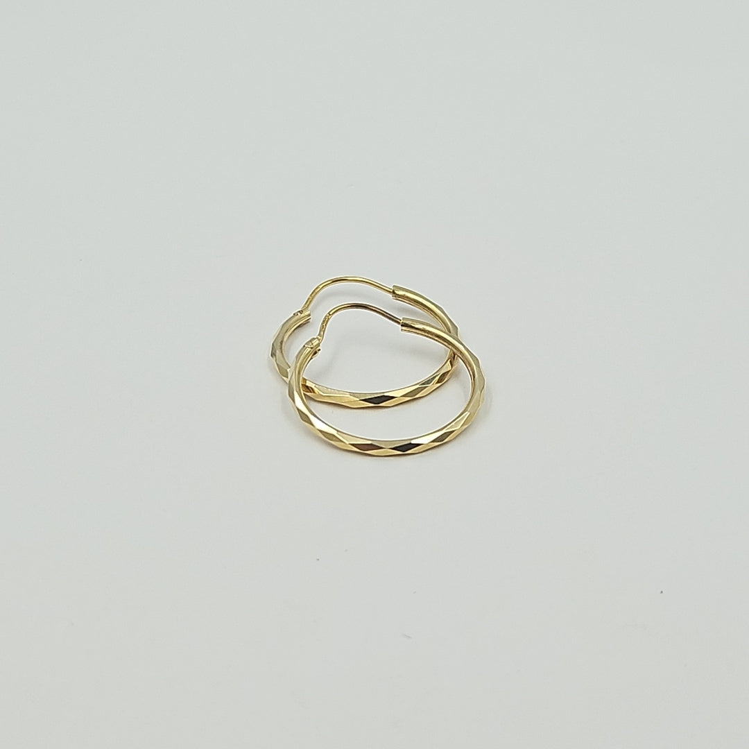 ARRACADAS PAR ORO 14 K 1.6 GRMS (SEMINUEVO)