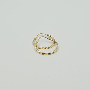 ARRACADAS PAR ORO 14 K 1.6 GRMS (SEMINUEVO)