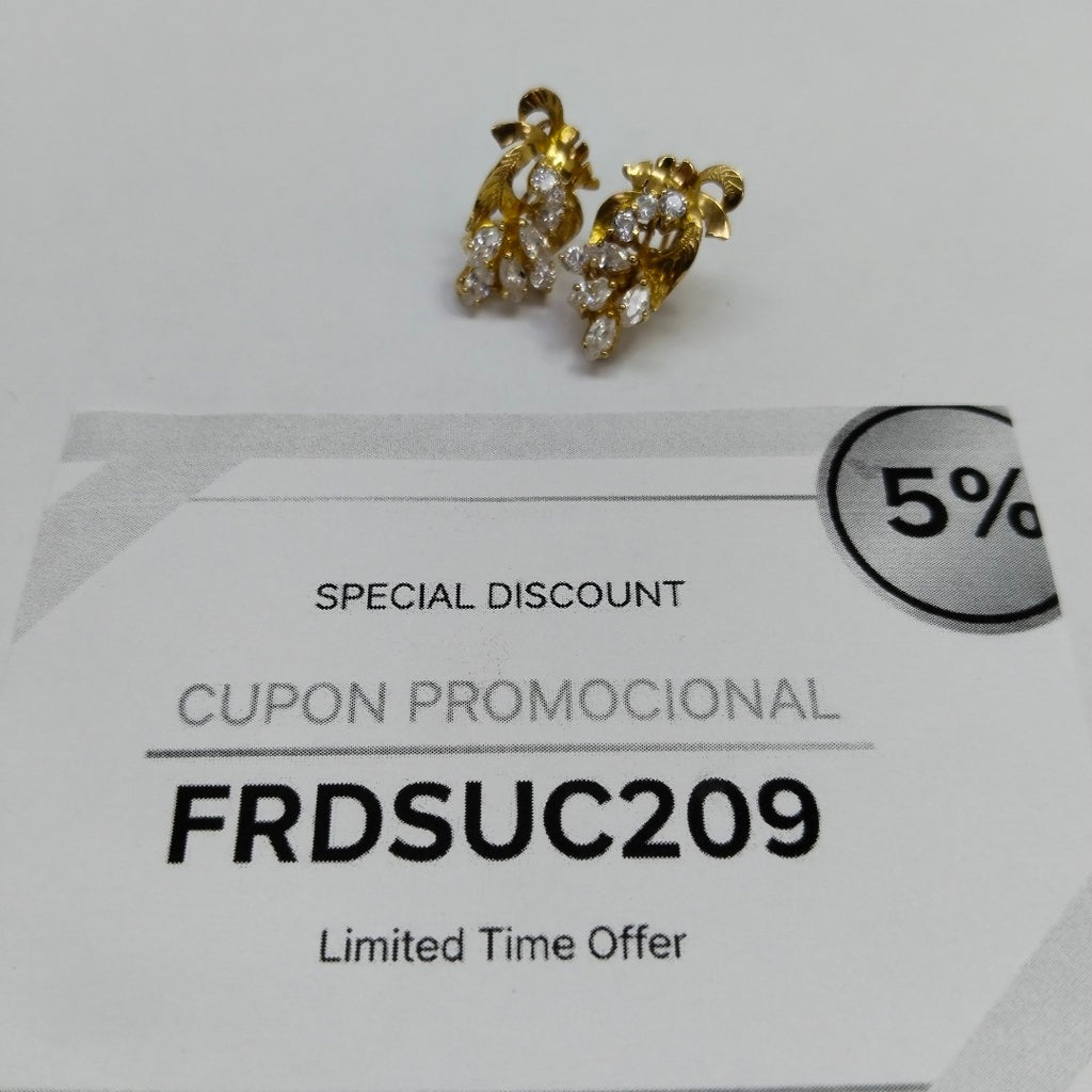 ARETES PAR ORO 10 K 4.8 GRMS (SEMINUEVO)