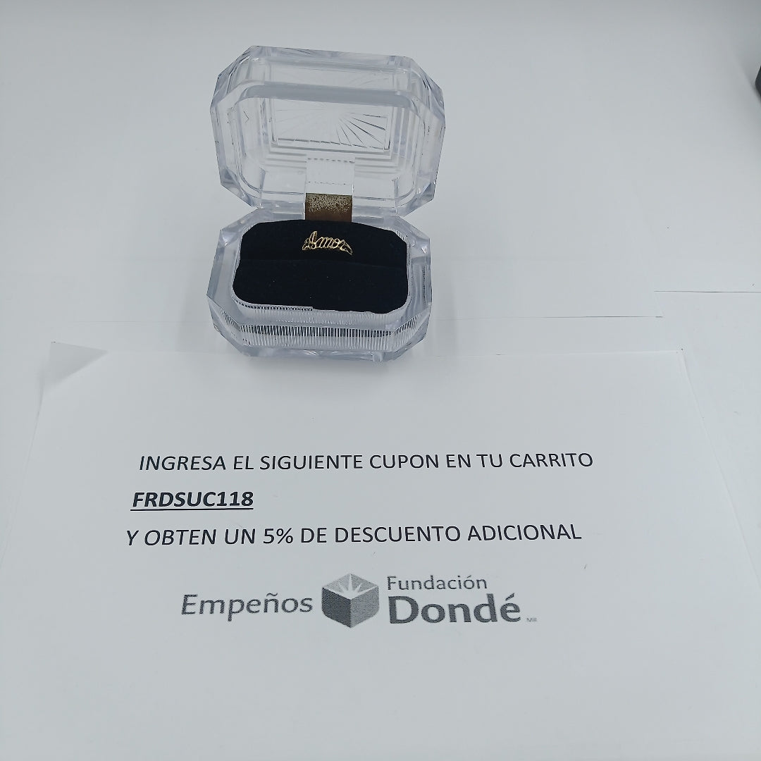 ANILLITO ORO 10 K 1 GRMS (SEMINUEVO)