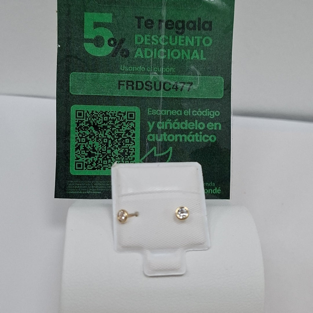 BROQUELES BROQUEL C CIRCONIA 14K 0.1501 GR (NUEVO)