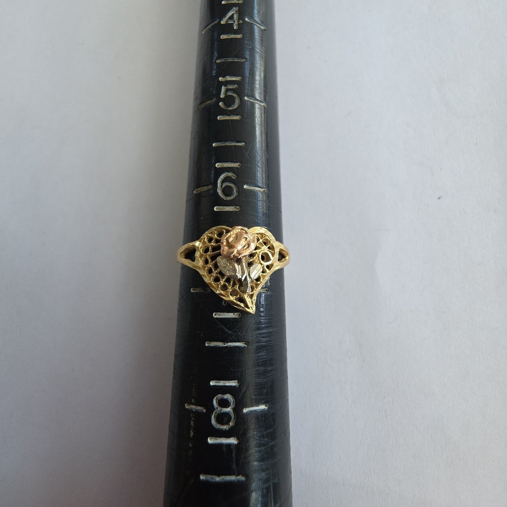 ANILLITO ORO, ORO COMBINADO 14 K 2.1 GRMS (SEMINUEVO)