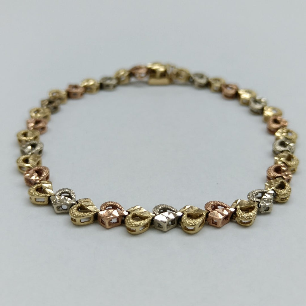PULSERA ORO, RODIADO 14 K 8.2 GRMS (SEMINUEVO)
