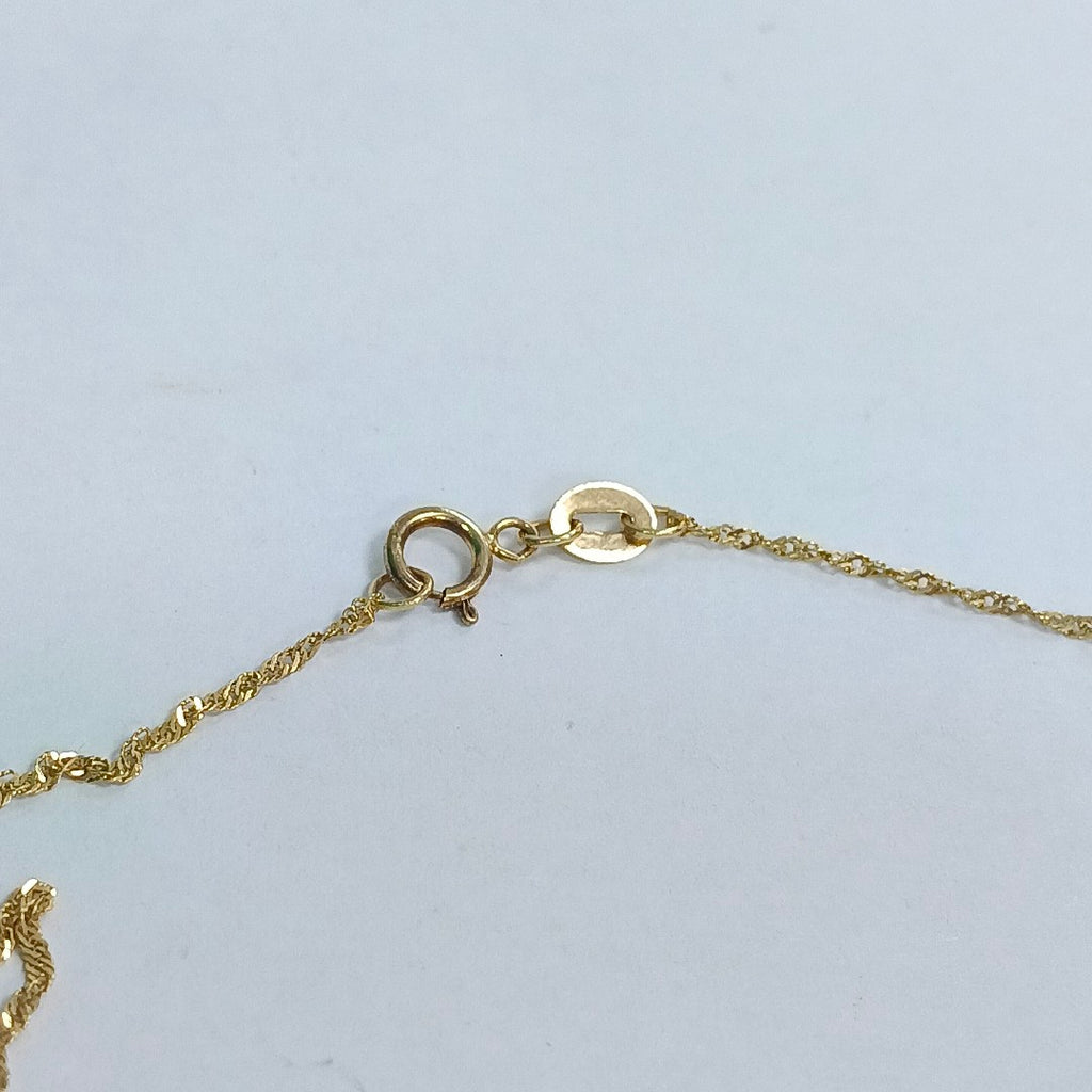 CADENA,MEDALLA RELIGIOSA ORO 10 K 1,70 GRMS (SEMINUEVO)