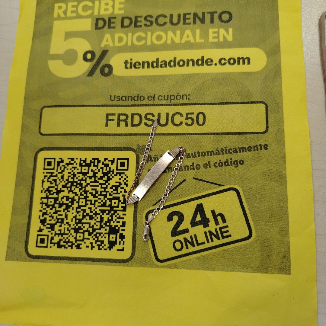 ESCLAVA RODIADO 14 K 6,10 GRMS (SEMINUEVO)