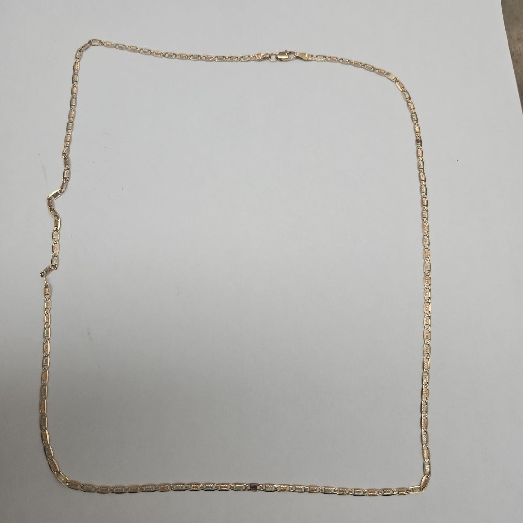 CADENA ORO COMBINADO 10 K 6,20 GRMS (SEMINUEVO)