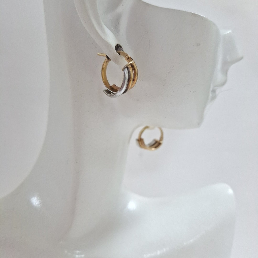 ARRACADAS PAR ORO COMBINADO 10 K 1.5 GRMS (SEMINUEVO)