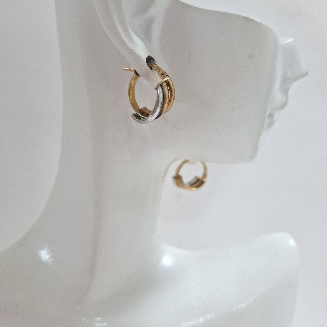 ARRACADAS PAR ORO COMBINADO 10 K 1.5 GRMS (SEMINUEVO)