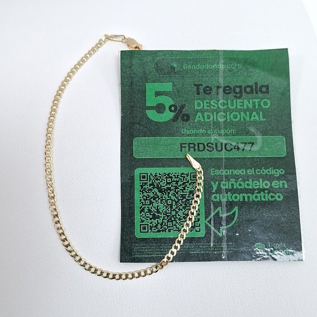 PULSERA BARBADA 14K 18 CM 2.1 GR (NUEVO)