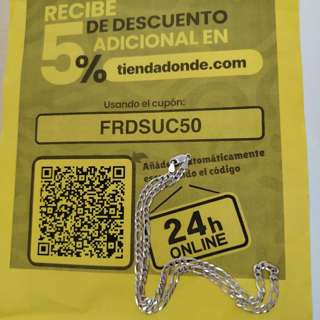 CADENA PLATA 13.2 GRMS (SEMINUEVO)