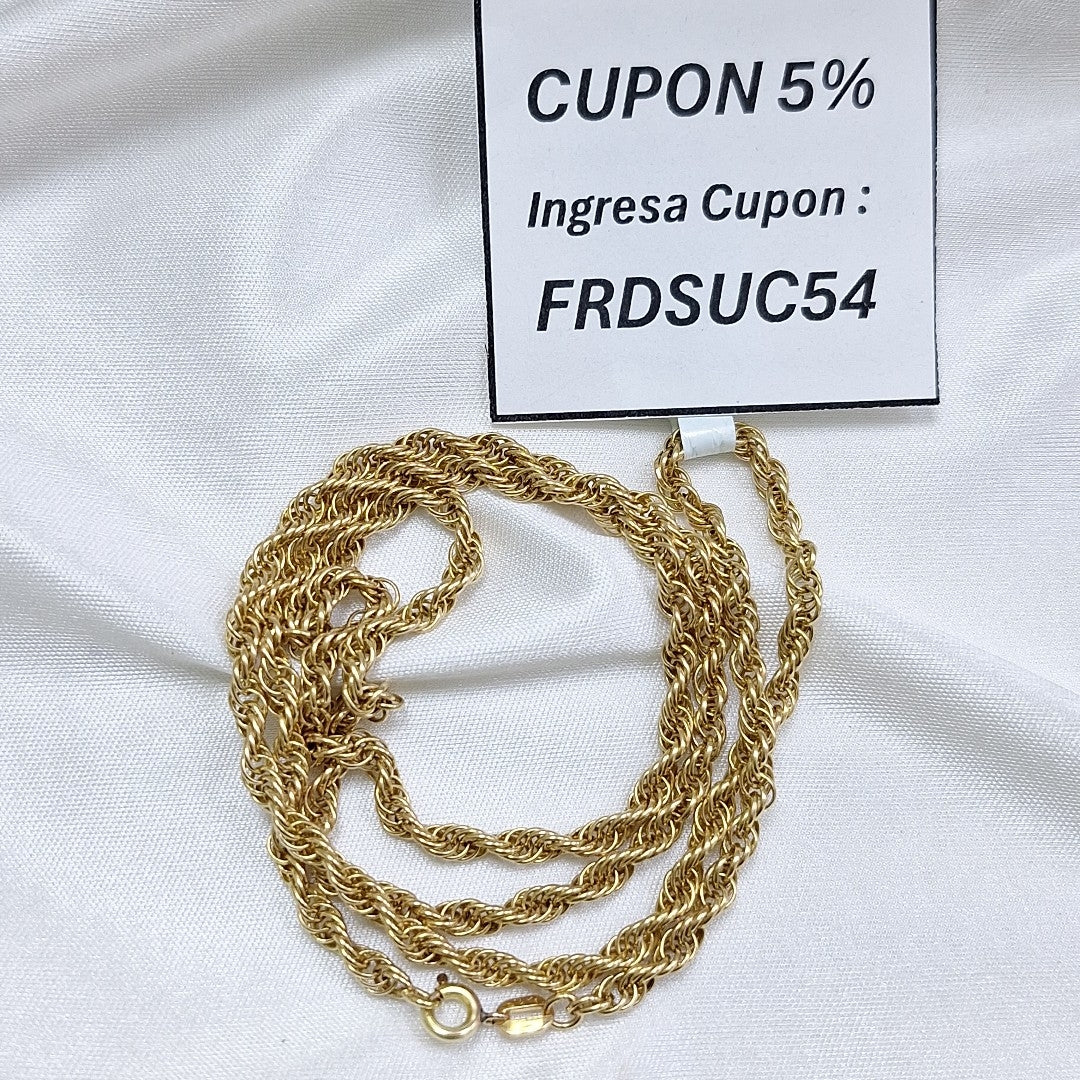 CADENA ORO 14 K 13.5 GRMS (SEMINUEVO)