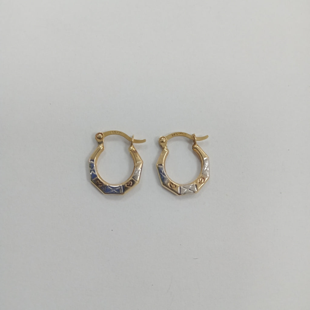 ARRACADAS PAR ORO 14 K 0,50 GRMS (SEMINUEVO)
