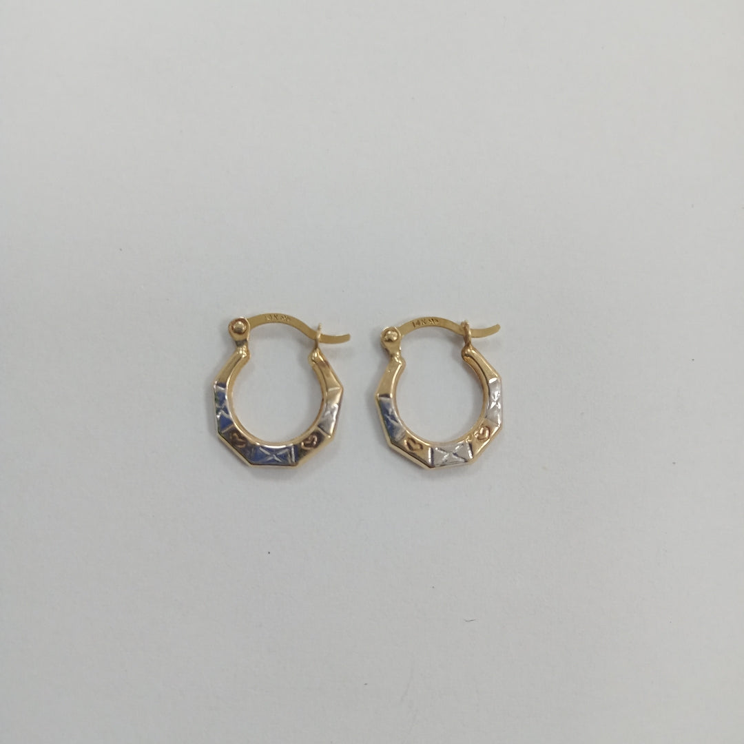 ARRACADAS PAR ORO 14 K 0,50 GRMS (SEMINUEVO)