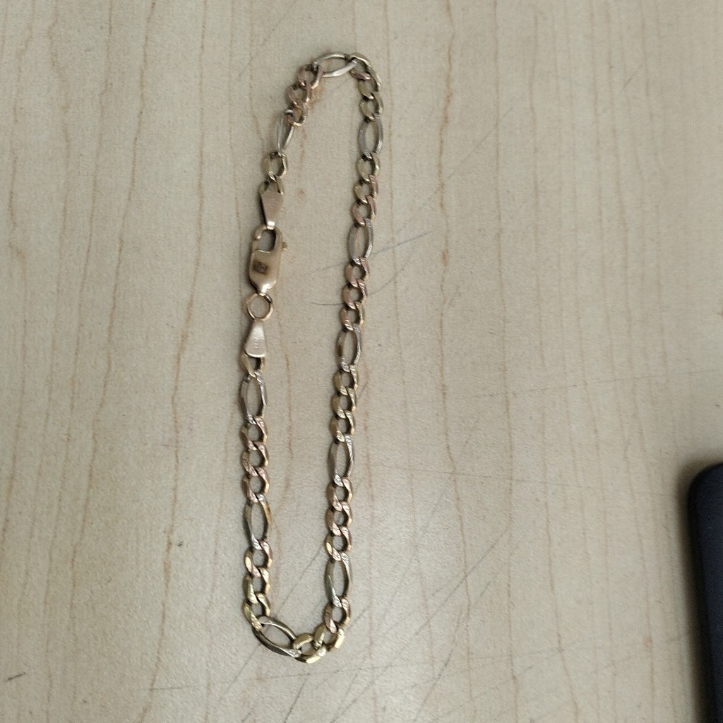 PULSERA ORO COMBINADO 14 K 7.3 GRMS (SEMINUEVO)