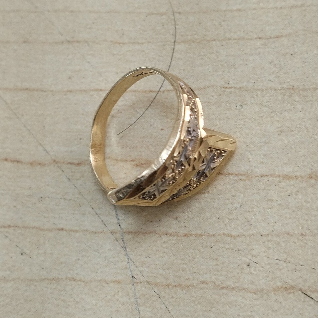 ANILLITO ORO COMBINADO 14 K 2.5 GRMS (SEMINUEVO)