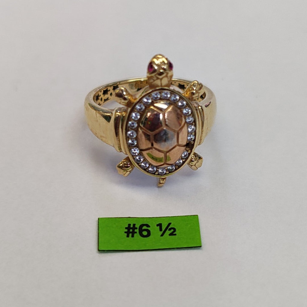 ANILLITO ORO COMBINADO 14 K 3.1 GRMS (SEMINUEVO)