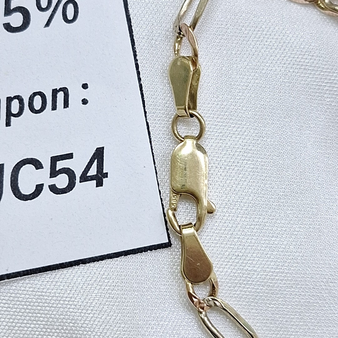 CADENA ORO COMBINADO 14 K 12,70 GRMS (SEMINUEVO)