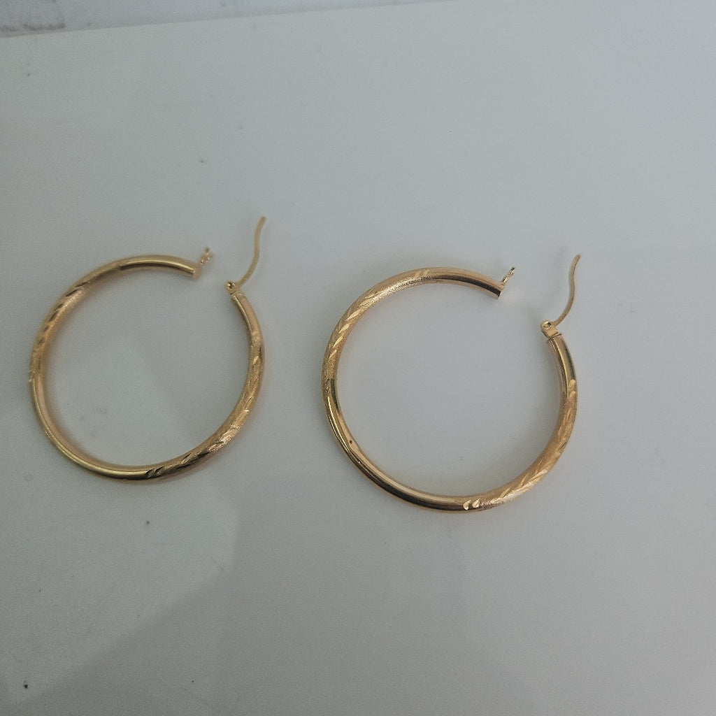 ARRACADAS PAR ORO 14 K 3.7 GRMS (SEMINUEVO)