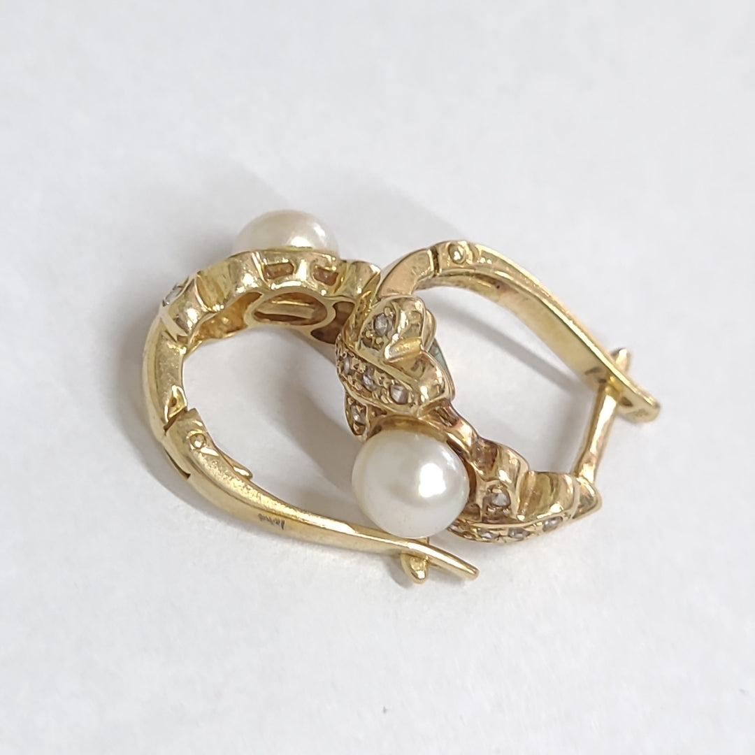 ARETES PAR ORO 14 K 4 GRMS (SEMINUEVO)