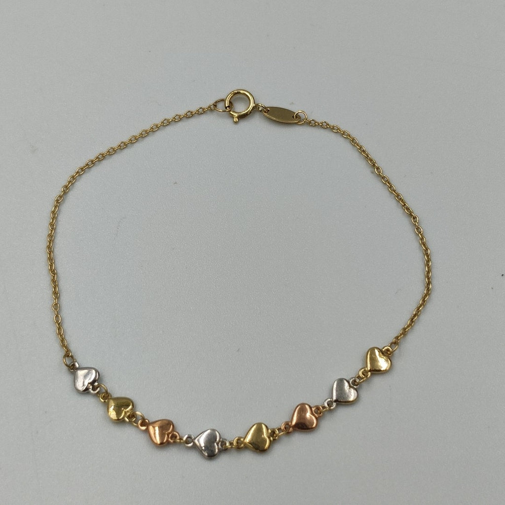 PULSERA ORO, ORO COMBINADO 10 K 1.7 GRMS (SEMINUEVO)