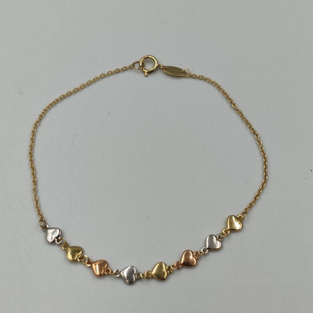 PULSERA ORO, ORO COMBINADO 10 K 1.7 GRMS (SEMINUEVO)